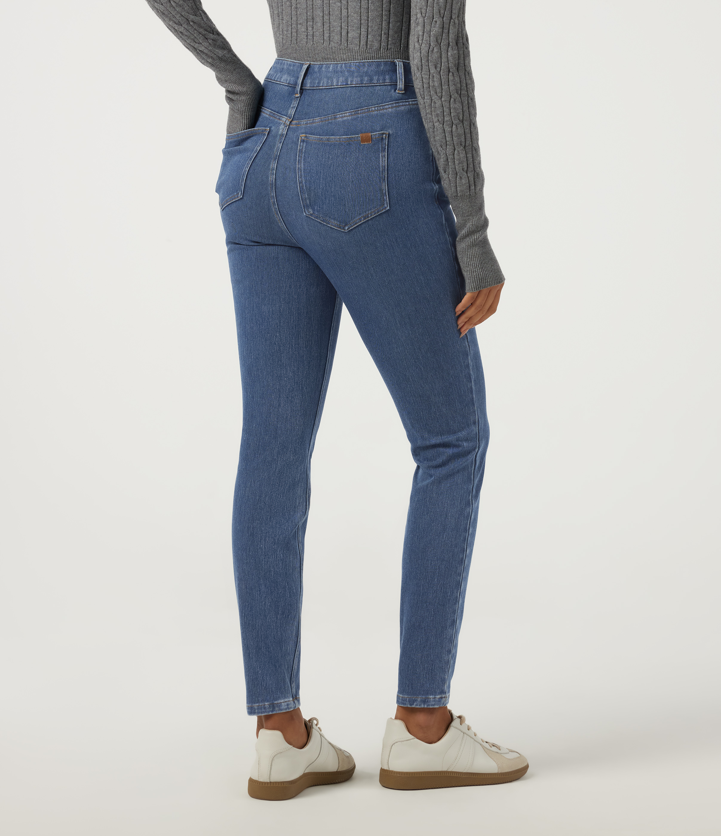 Tide Blue Denim Halara Flex™  High Waisted Skinny Casual Jeans with Pockets / 2