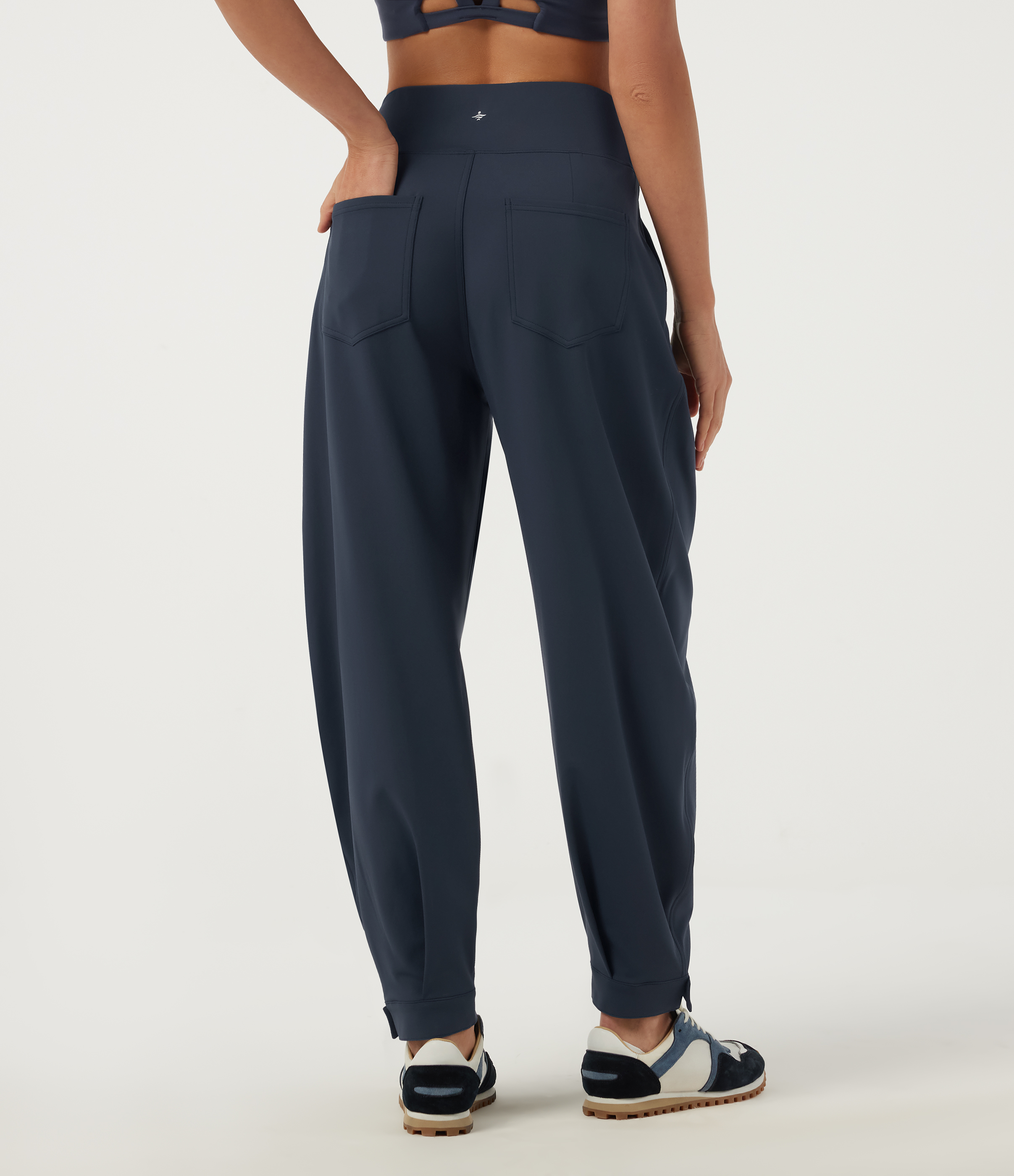 Midnight Blue Halara DayStretch™ High Waisted Tapered Yoga Joggers with Pockets / 2