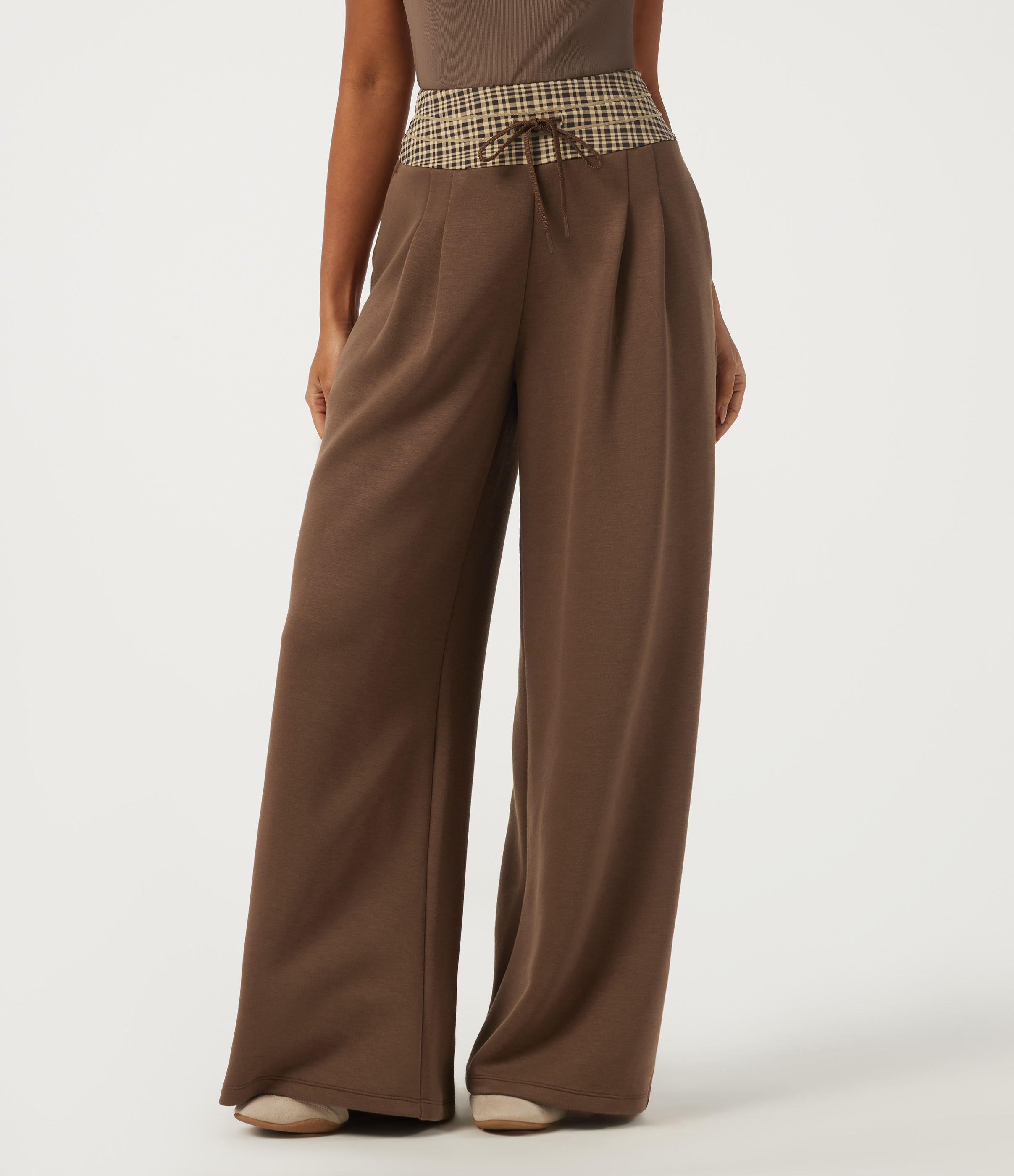SpacerTek™ High Waisted Drawstring Baggy Casual Sweatpants with Pockets