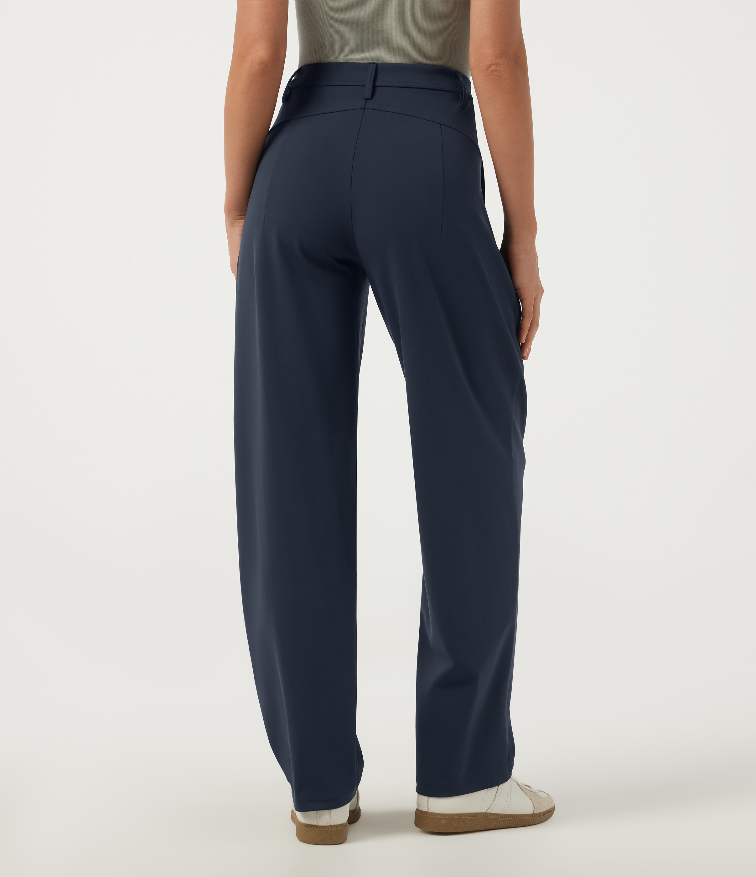 Midnight Blue Halara DayStretch™ Mid Rise Tapered Work Pants with Pockets / 2