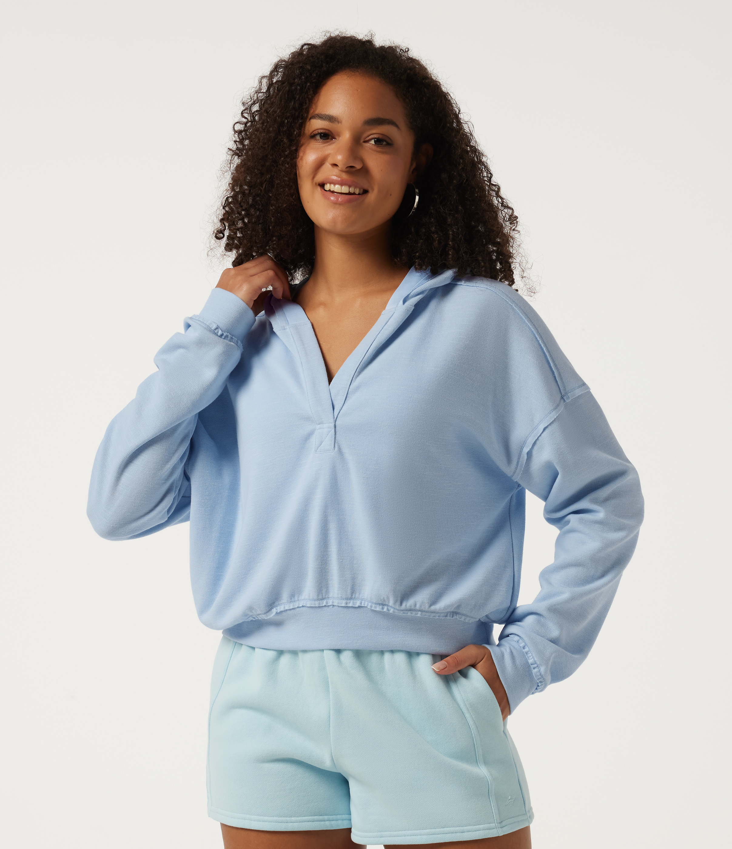 Hooded Batwing Long Sleeve Casual Sweatshirt