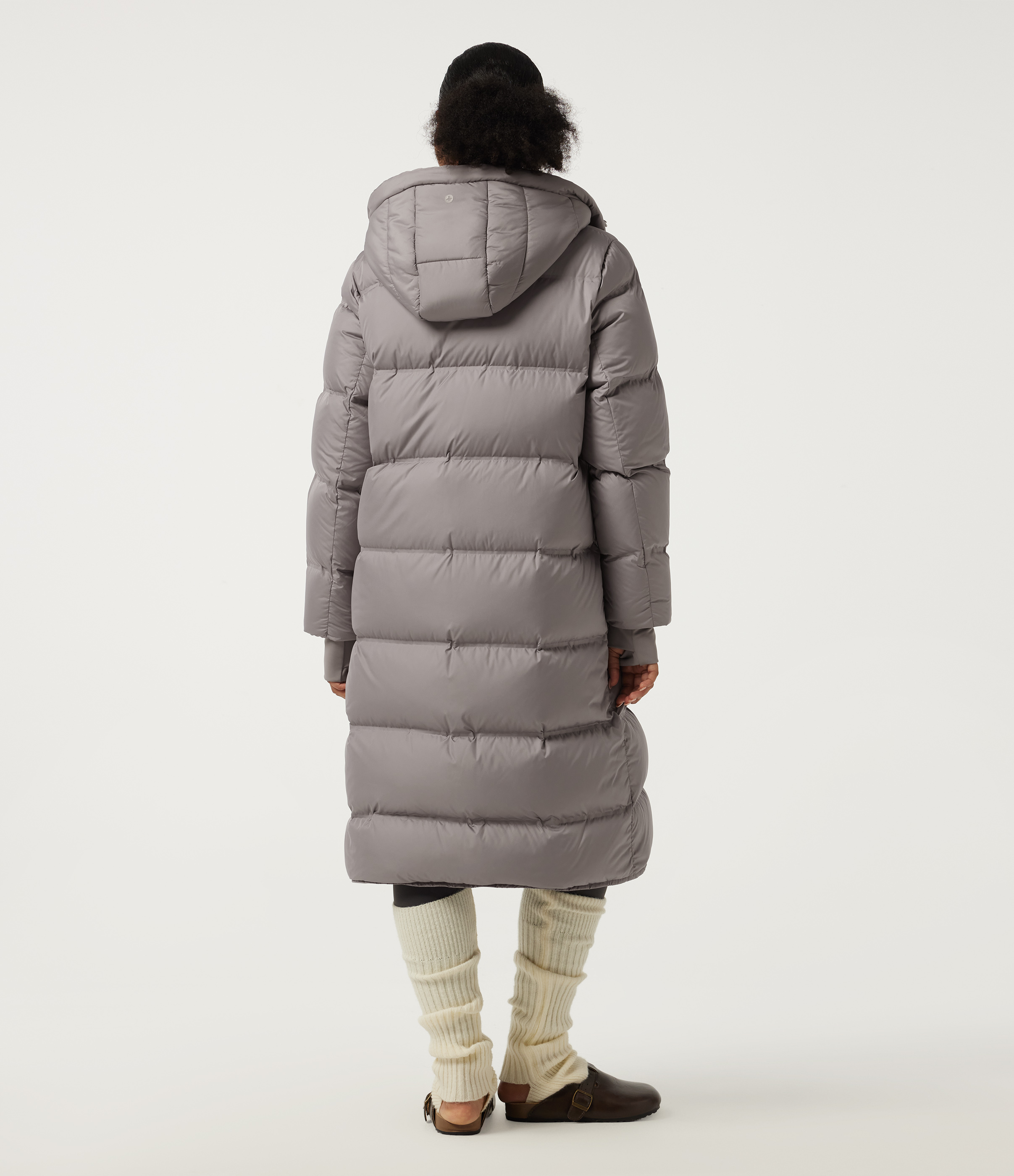 Gull Stand Collar Long Sleeve Puffer Casual Down Jacket with Removable Hood and Pockets / 2