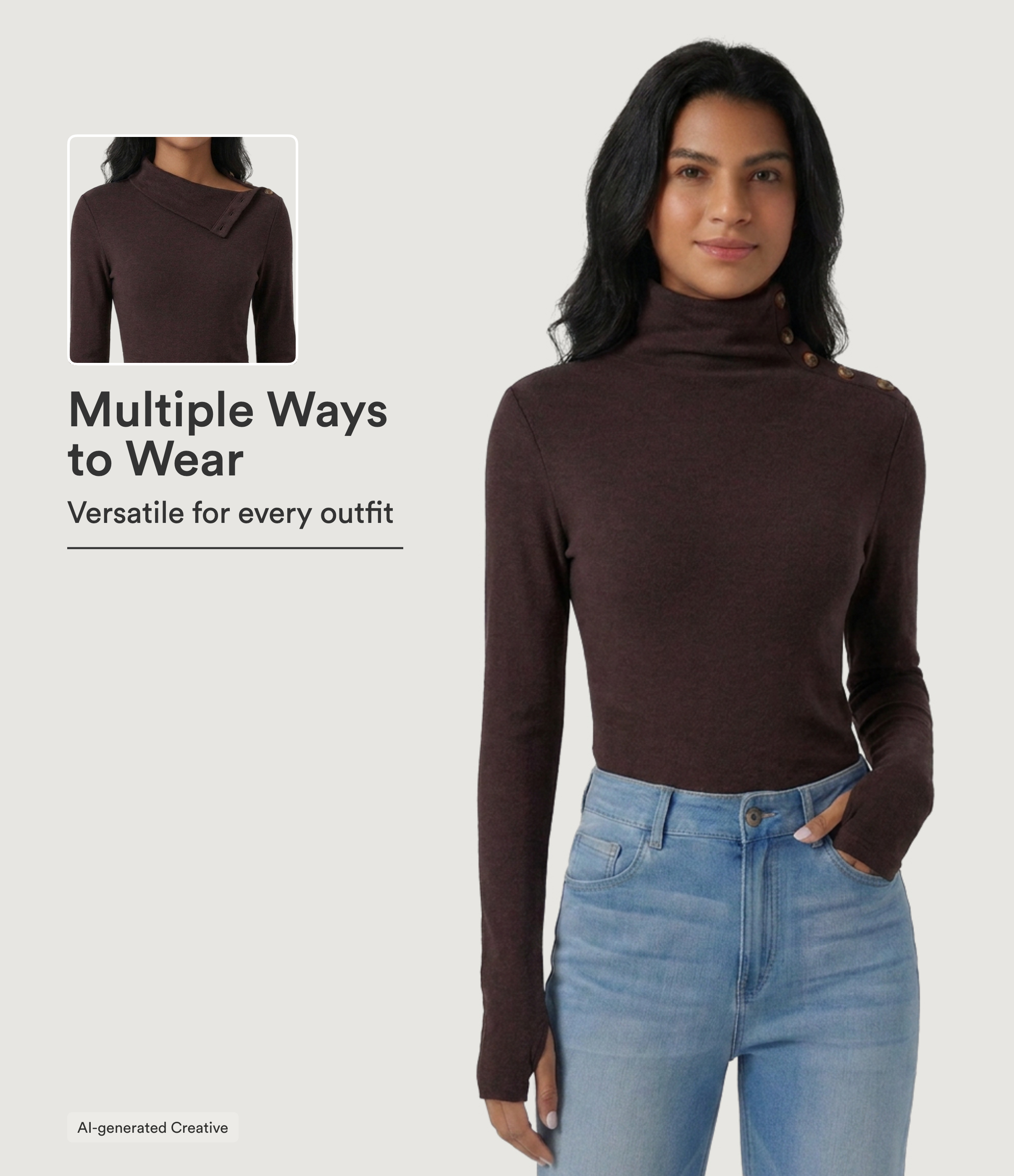 Ribbed Knit Long Sleeve Casual Top