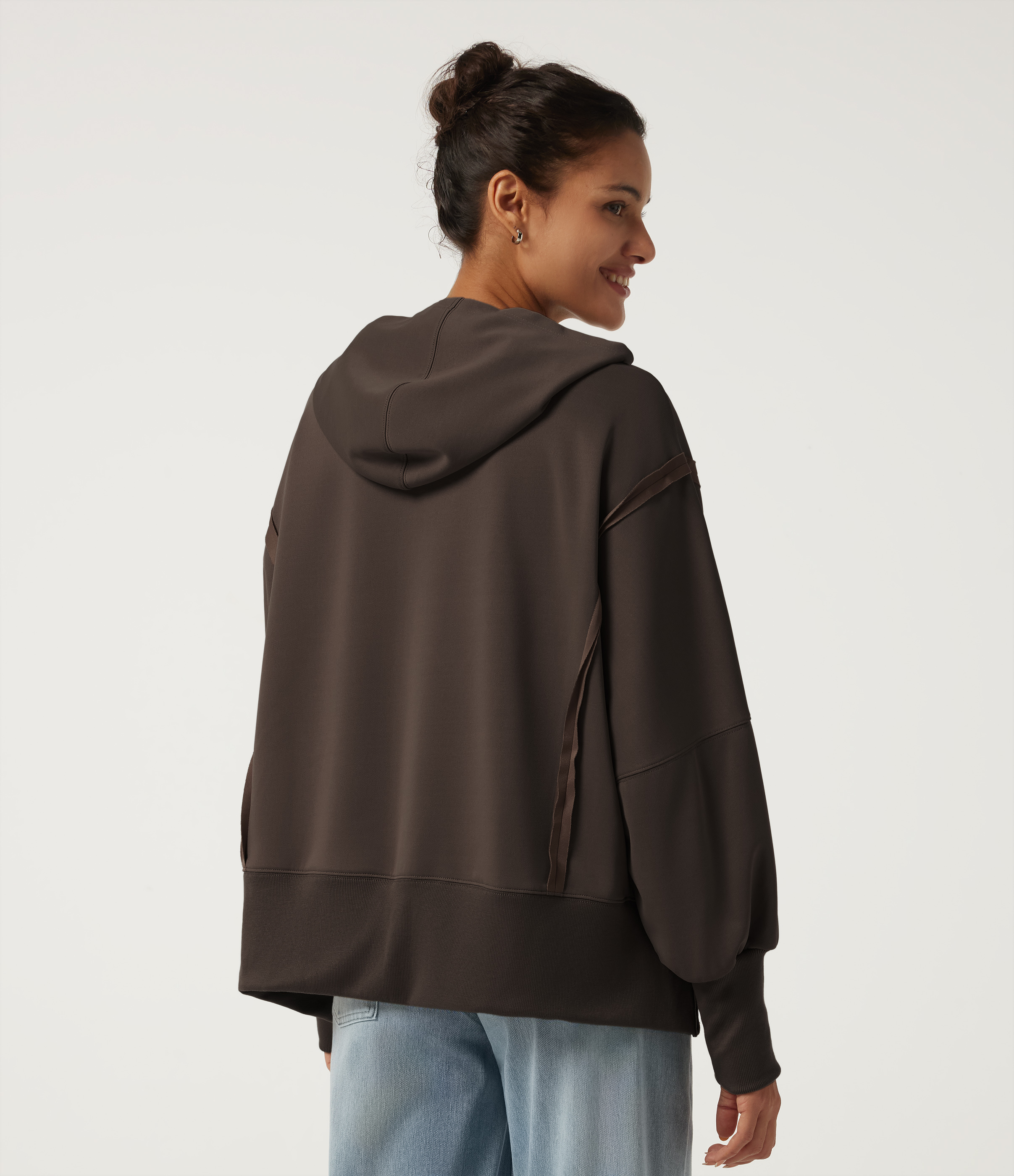 Delicioso Hooded Long Sleeve Casual Sweatshirt / 2