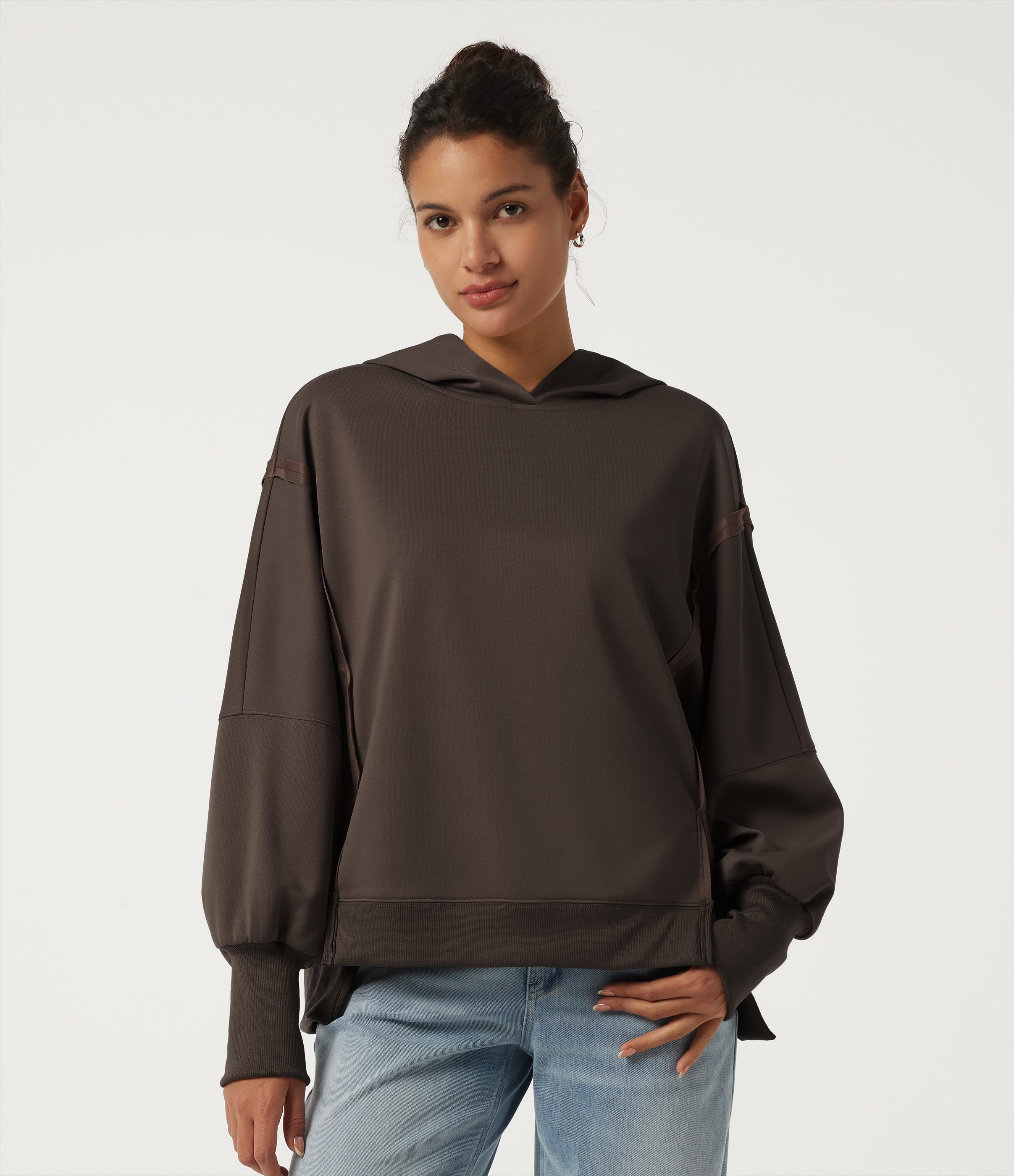 Hooded Long Sleeve Casual Sweatshirt