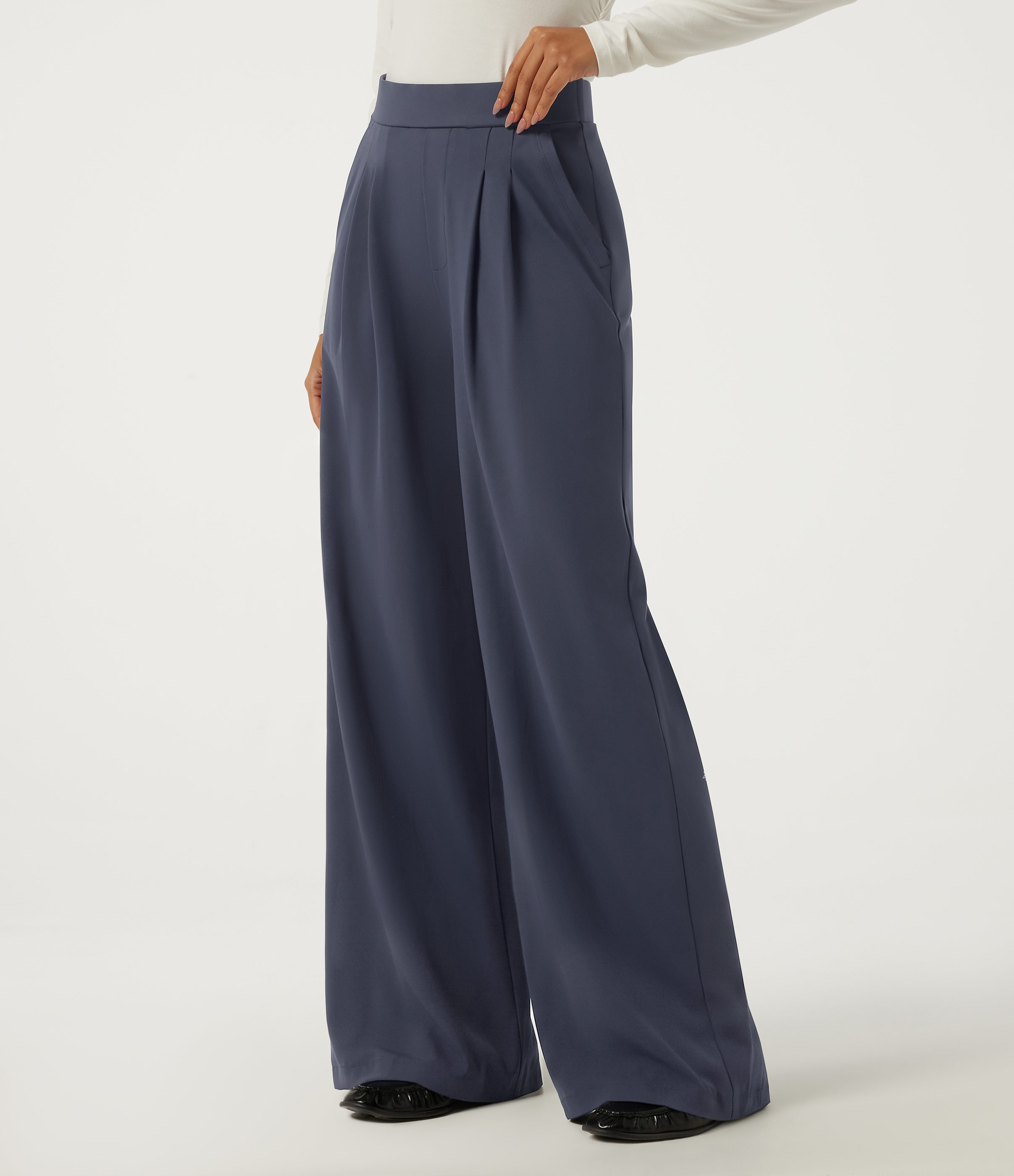 High Waisted Wide Leg Yoga Pants with Pockets