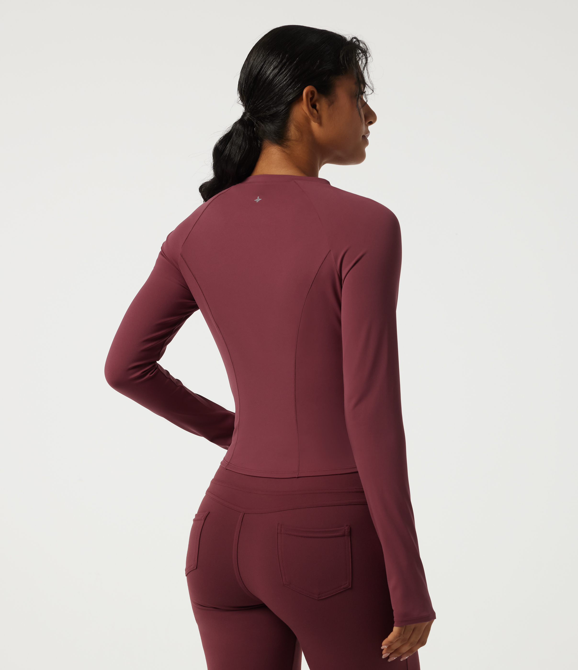 Cordovan SoftlyZero™ Airy Round Neck Long Sleeve InstantCool Yoga Sports Top with Thumbholes / 2