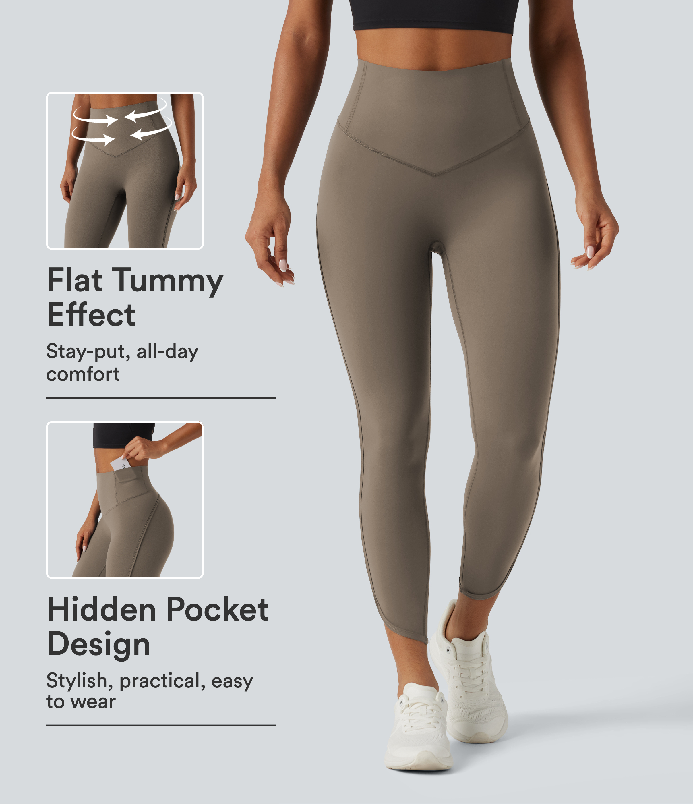 Halara UltraSculpt™ High Waisted Tummy Control Workout Leggings with Pockets