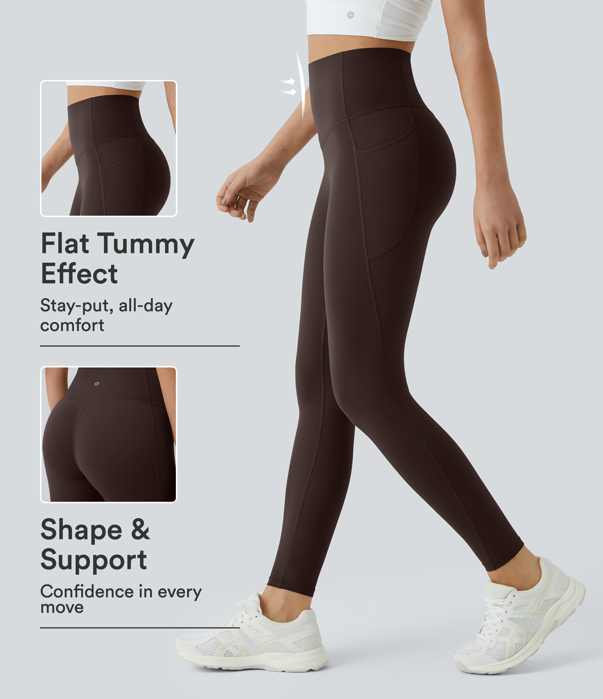 Halara UltraSculpt™ High Waisted Tummy Control Pocket Shaping Training Leggings